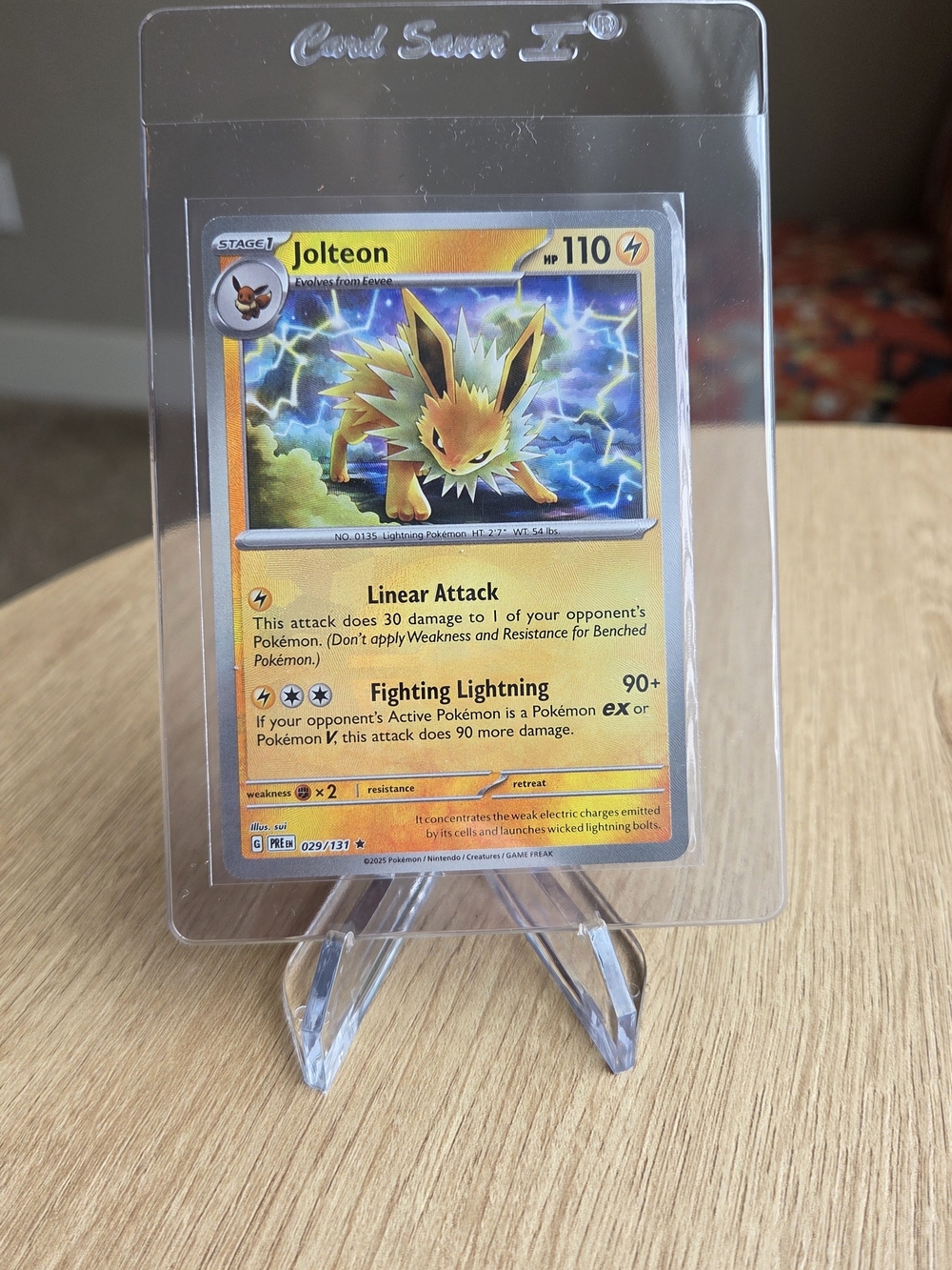 Jolteon Poke Ball Holo Pokémon Card Prismatic Evolutions Poke Ball Card